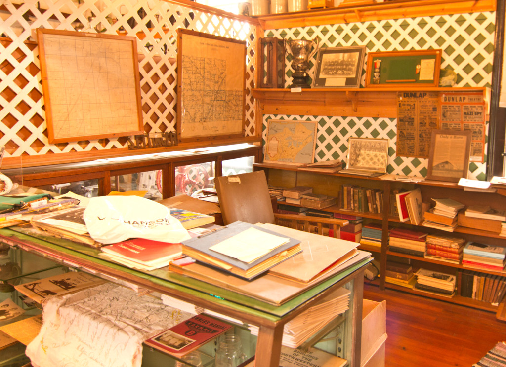 Inside McLean Museum, Dunlap, Iowa