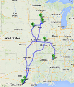 Charlie's Route